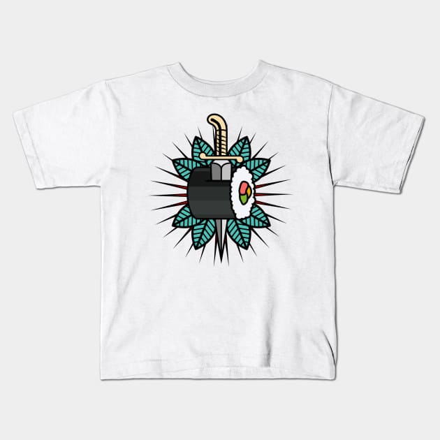 Sushi Tattoo Kids T-Shirt by Woah_Jonny